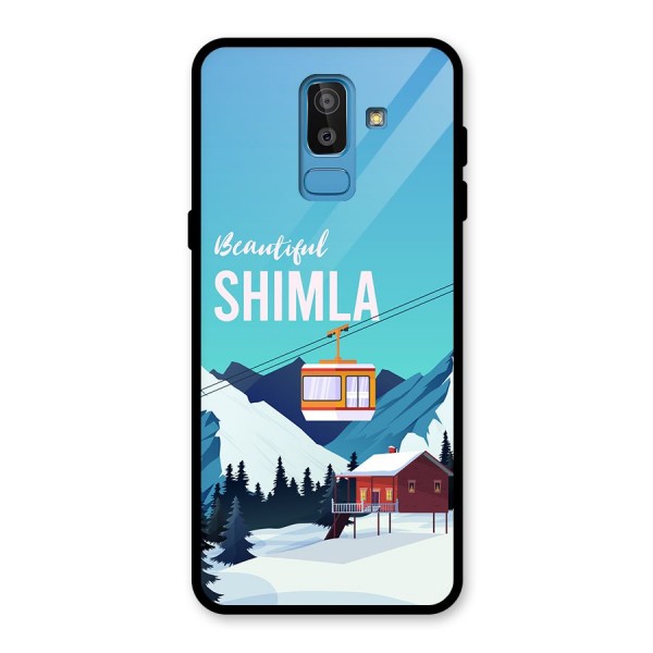 Beautiful Shimla Glass Back Case for Galaxy J8