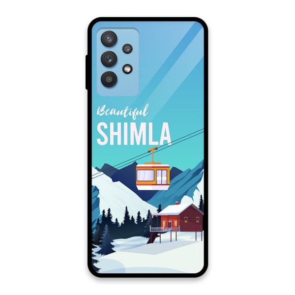 Beautiful Shimla Glass Back Case for Galaxy M32 5G