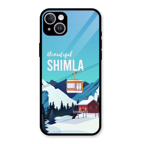 Beautiful Shimla Glass Back Case for iPhone 14 Plus