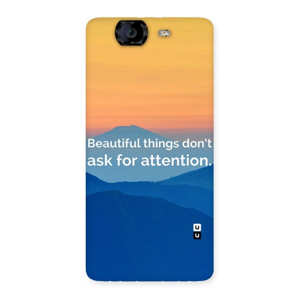 Beautiful Things Quote Back Case for Canvas Knight A350