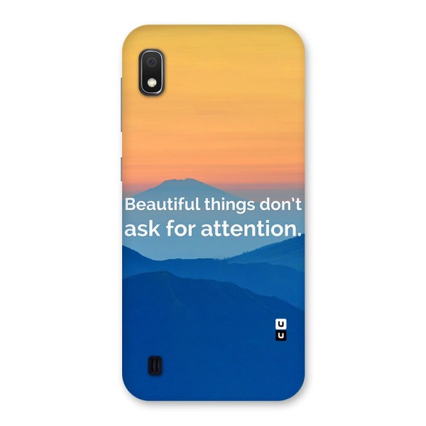 Beautiful Things Quote Back Case for Galaxy A10