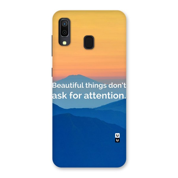 Beautiful Things Quote Back Case for Galaxy A20