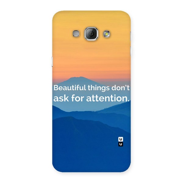 Beautiful Things Quote Back Case for Galaxy A8