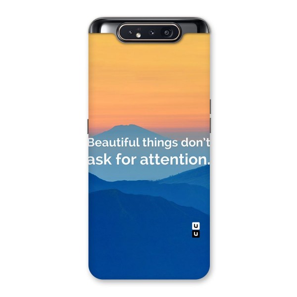 Beautiful Things Quote Back Case for Galaxy A80