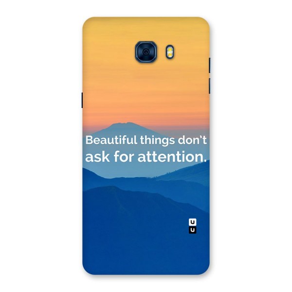 Beautiful Things Quote Back Case for Galaxy C7 Pro