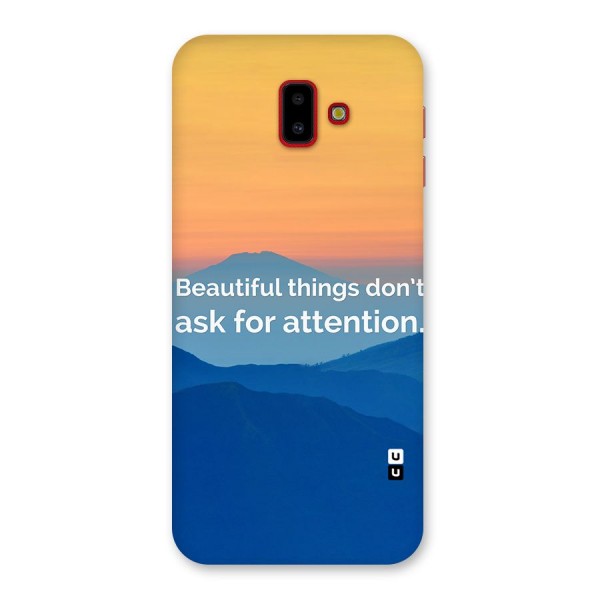 Beautiful Things Quote Back Case for Galaxy J6 Plus