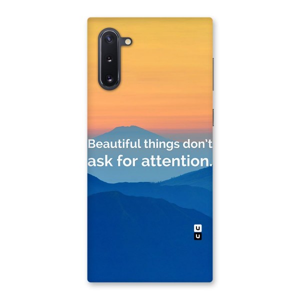 Beautiful Things Quote Back Case for Galaxy Note 10