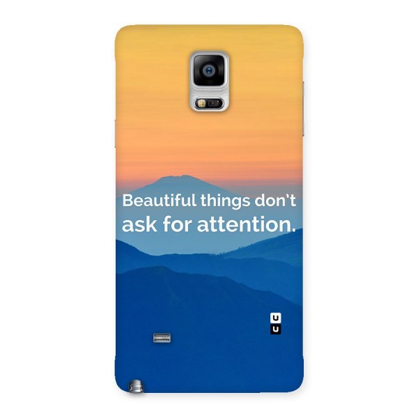 Beautiful Things Quote Back Case for Galaxy Note 4