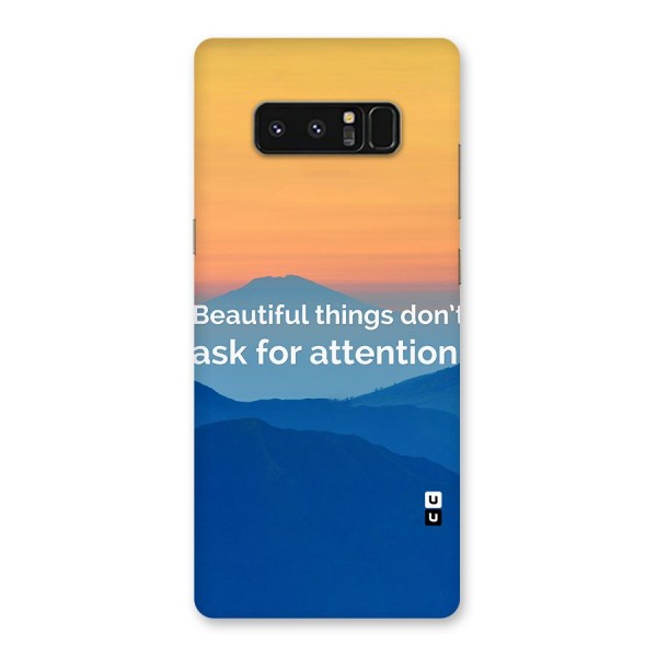 Beautiful Things Quote Back Case for Galaxy Note 8