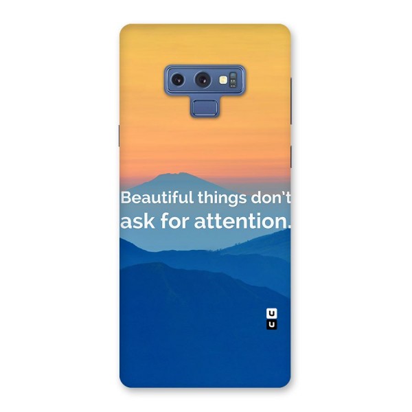 Beautiful Things Quote Back Case for Galaxy Note 9