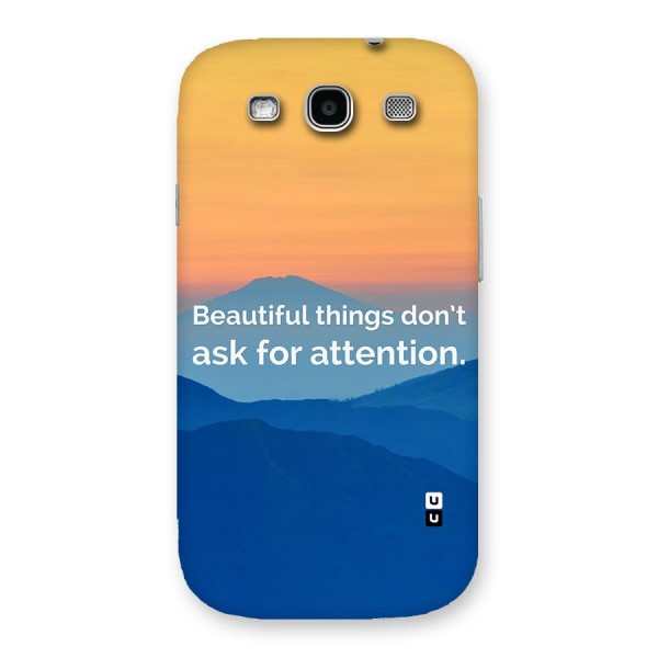 Beautiful Things Quote Back Case for Galaxy S3 Neo