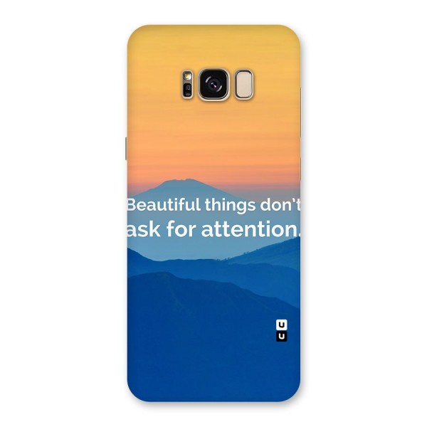 Beautiful Things Quote Back Case for Galaxy S8 Plus