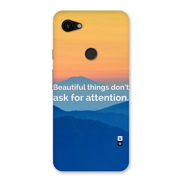 Beautiful Things Quote Back Case for Google Pixel 3a XL