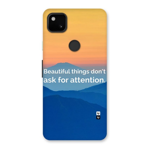 Beautiful Things Quote Back Case for Google Pixel 4a