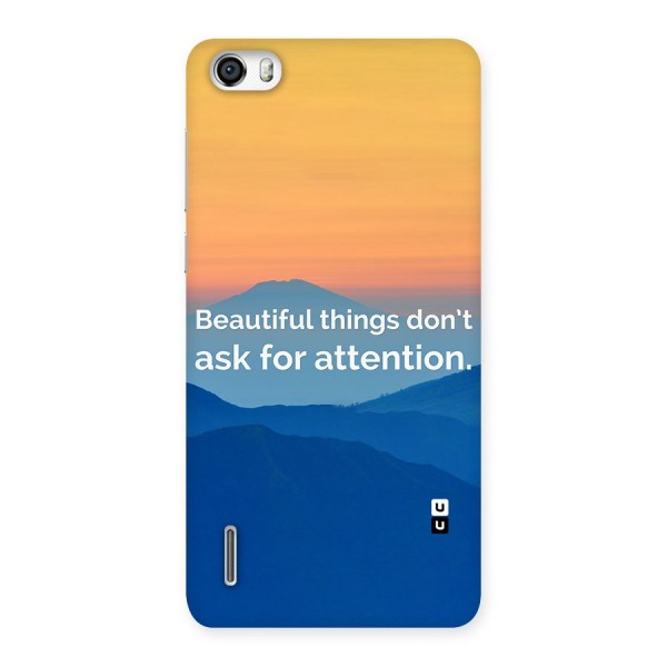 Beautiful Things Quote Back Case for Honor 6