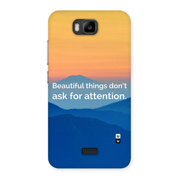 Beautiful Things Quote Back Case for Honor Bee