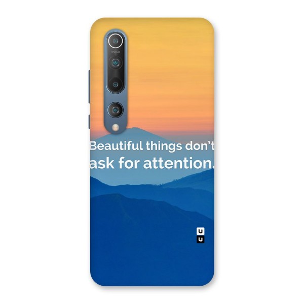 Beautiful Things Quote Back Case for Mi 10