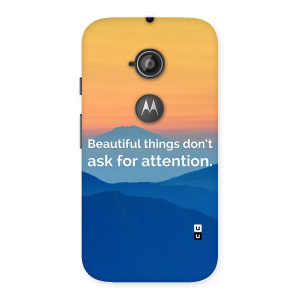 Beautiful Things Quote Back Case for Moto E 2nd Gen