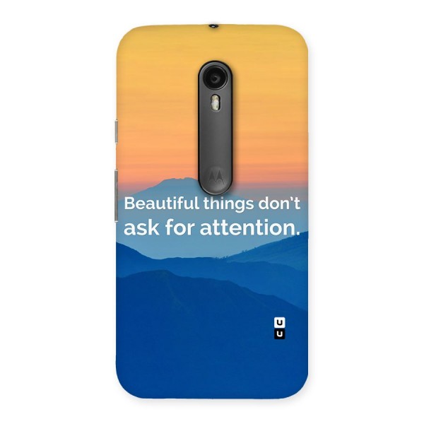 Beautiful Things Quote Back Case for Moto G3