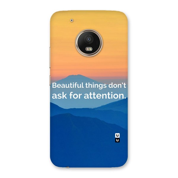 Beautiful Things Quote Back Case for Moto G5 Plus