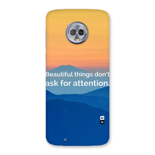 Beautiful Things Quote Back Case for Moto G6