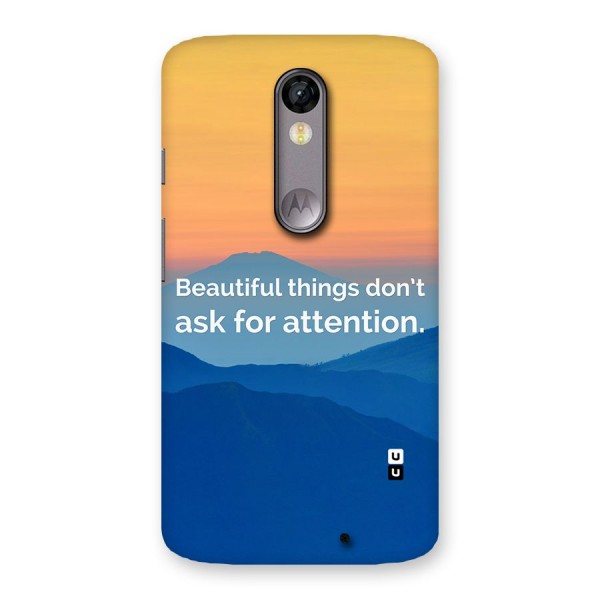 Beautiful Things Quote Back Case for Moto X Force