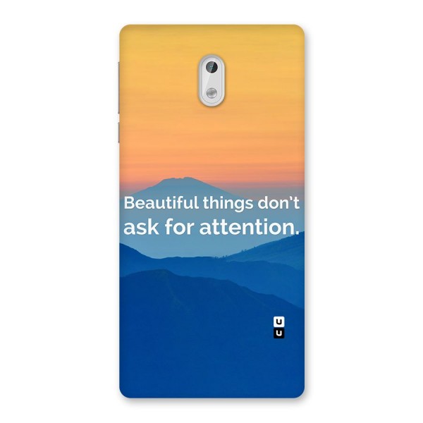 Beautiful Things Quote Back Case for Nokia 3