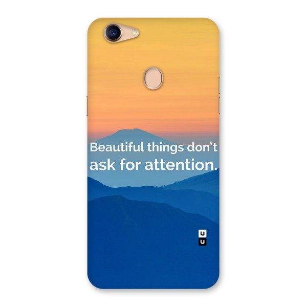 Beautiful Things Quote Back Case for Oppo F5