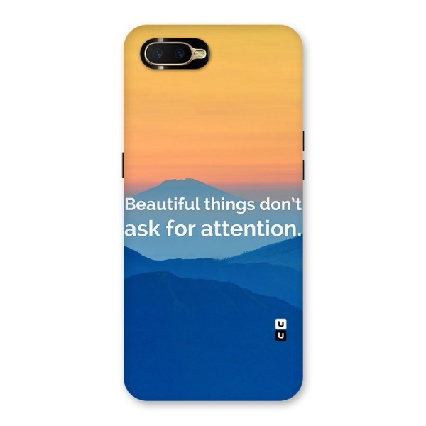 Beautiful Things Quote Back Case for Oppo K1