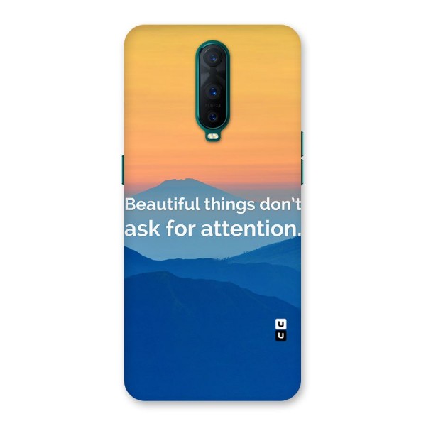 Beautiful Things Quote Back Case for Oppo R17 Pro