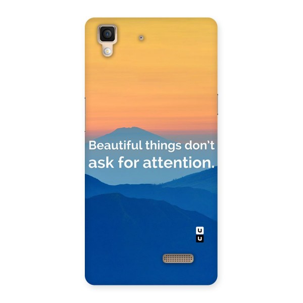 Beautiful Things Quote Back Case for Oppo R7