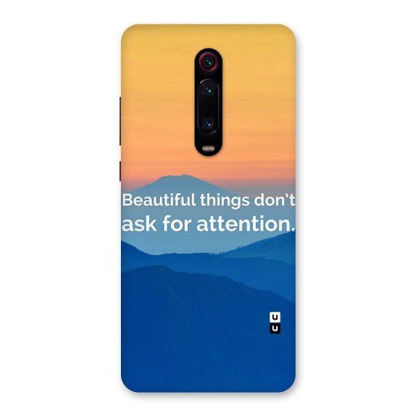 Beautiful Things Quote Back Case for Redmi K20