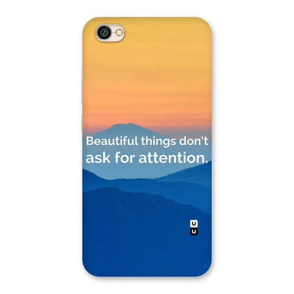 Beautiful Things Quote Back Case for Redmi Y1 Lite