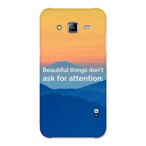 Beautiful Things Quote Back Case for Samsung Galaxy J5