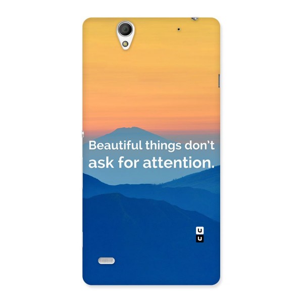 Beautiful Things Quote Back Case for Sony Xperia C4