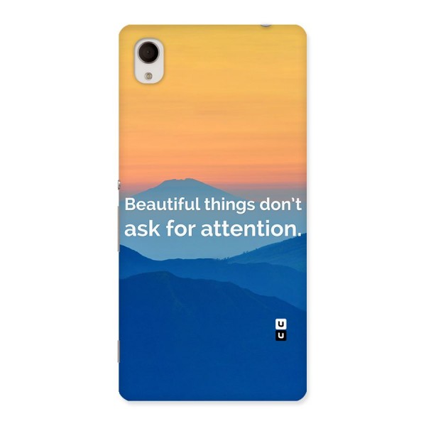 Beautiful Things Quote Back Case for Sony Xperia M4