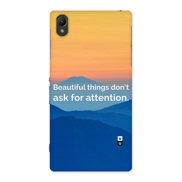 Beautiful Things Quote Back Case for Sony Xperia Z1