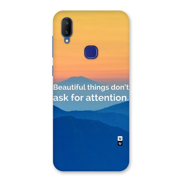 Beautiful Things Quote Back Case for Vivo V11