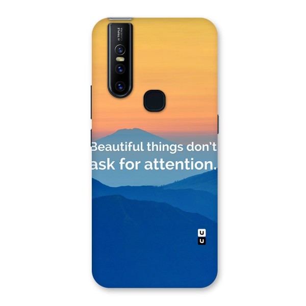 Beautiful Things Quote Back Case for Vivo V15