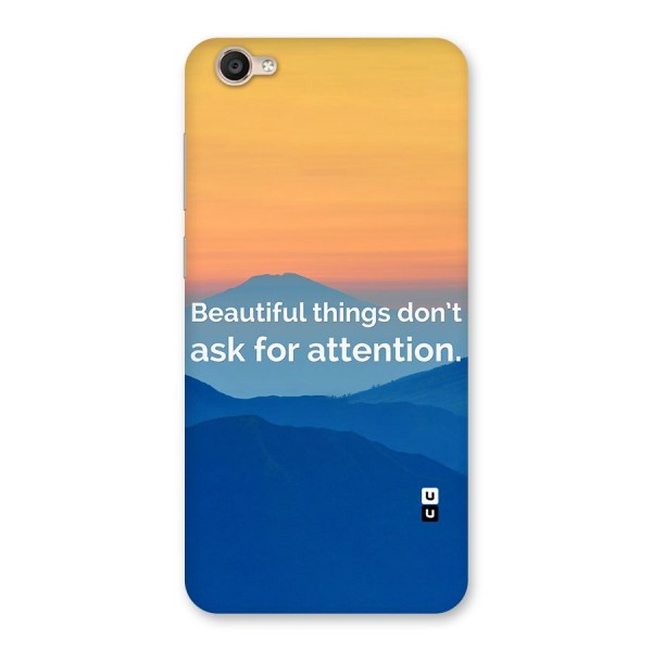 Beautiful Things Quote Back Case for Vivo Y55