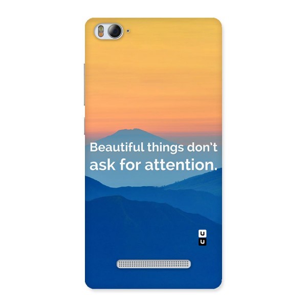 Beautiful Things Quote Back Case for Xiaomi Mi4i