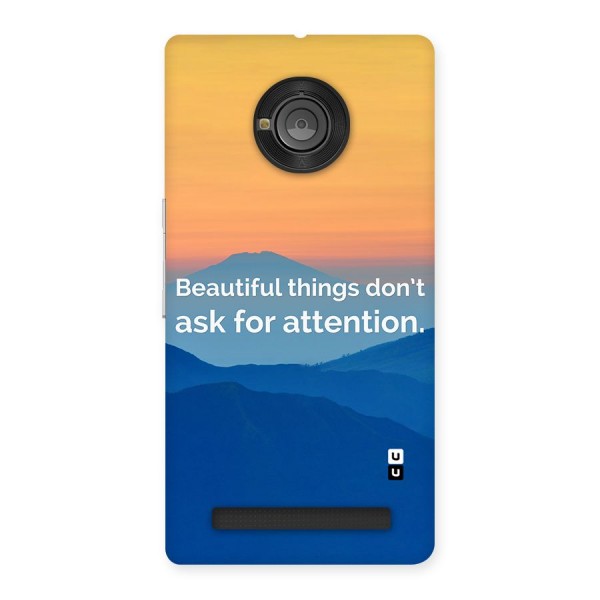 Beautiful Things Quote Back Case for Yu Yuphoria