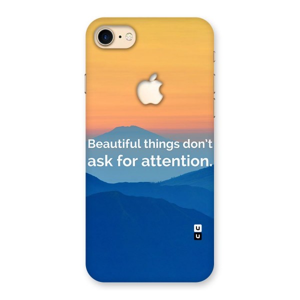 Beautiful Things Quote Back Case for iPhone 7 Apple Cut