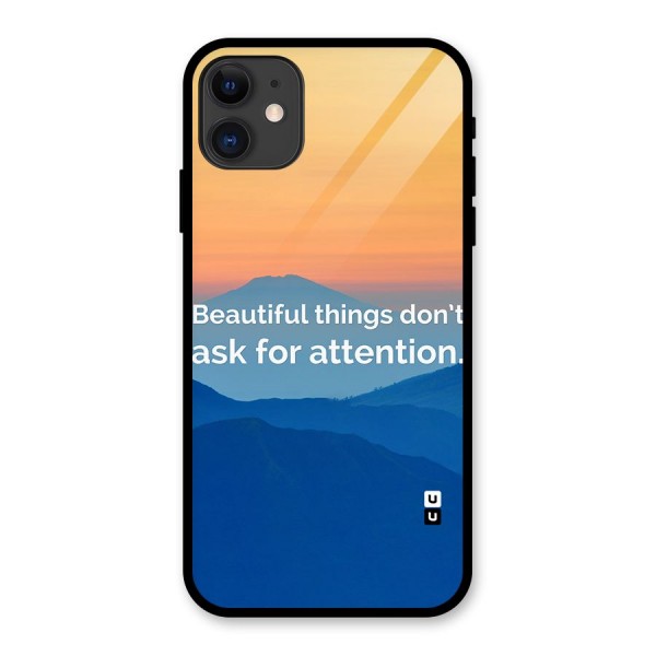 Beautiful Things Quote Glass Back Case for iPhone 11