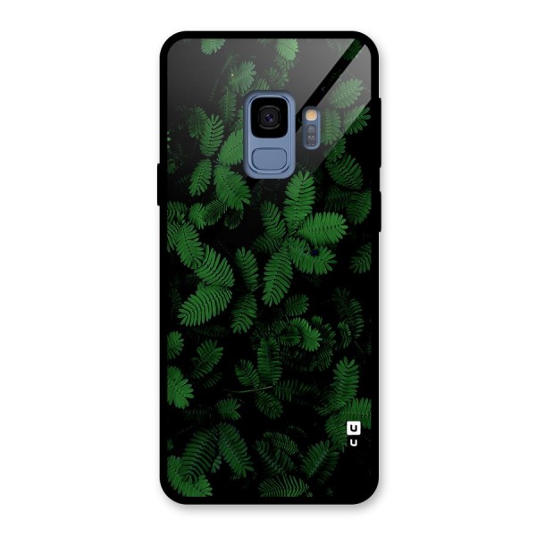 Beautiful Touch Me Not Glass Back Case for Galaxy S9