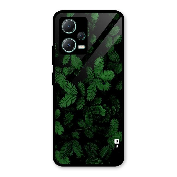 Beautiful Touch Me Not Glass Back Case for Poco X5