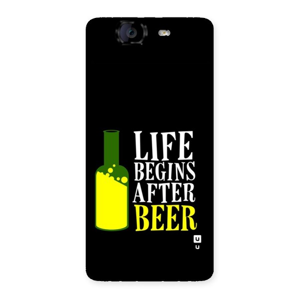 Beer Life Back Case for Canvas Knight A350