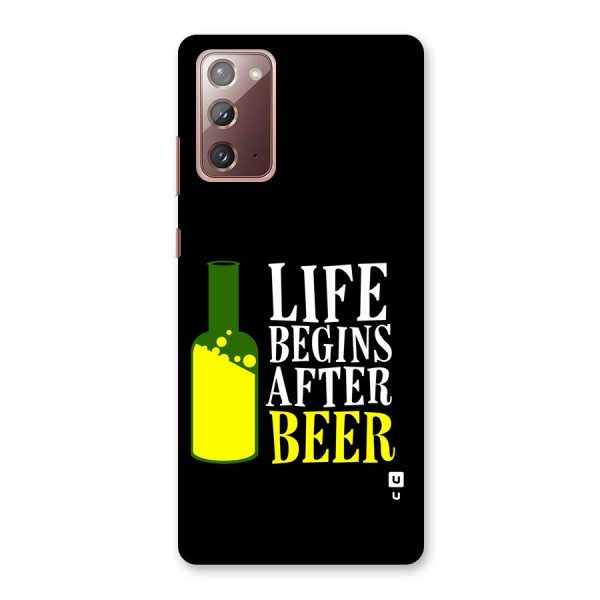 Beer Life Back Case for Galaxy Note 20