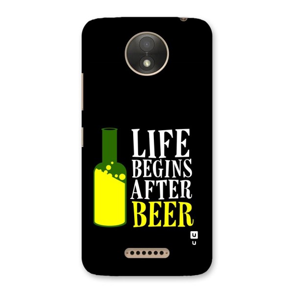 Beer Life Back Case for Moto C Plus