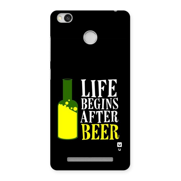 Beer Life Back Case for Redmi 3S Prime